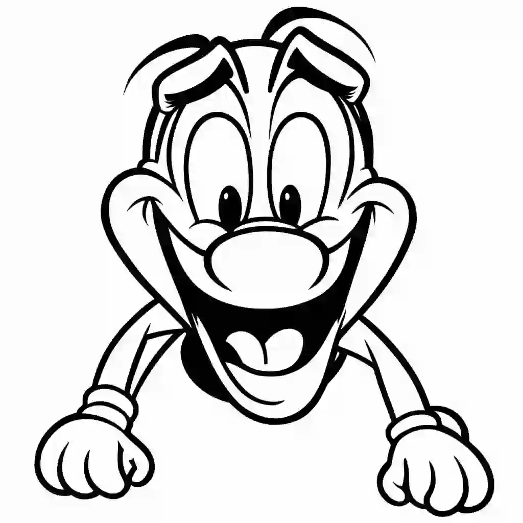 Goofy coloring pages